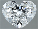 Natural Diamond 1.40 Carats, Heart with  Cut, E Color, VVS2 Clarity and Certified by GIA