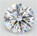 Lab Grown Diamond 2.89 Carats, Round with Ideal Cut, D Color, IF Clarity and Certified by IGI