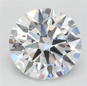 Picture of Lab Grown Diamond 2.89 Carats, Round with Ideal Cut, D Color, IF Clarity and Certified by IGI
