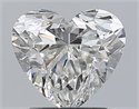 Natural Diamond 1.71 Carats, Heart with  Cut, G Color, SI2 Clarity and Certified by GIA