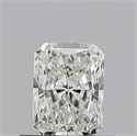 Natural Diamond 0.53 Carats, Radiant with  Cut, G Color, VVS1 Clarity and Certified by GIA