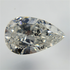 Picture of Natural Diamond 1.01 Carats, Pear with  Cut, H Color, I1 Clarity and Certified by IGI