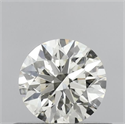 Natural Diamond 0.45 Carats, Round with Excellent Cut, J Color, VVS1 Clarity and Certified by IGI