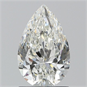 Natural Diamond 1.30 Carats, Pear with  Cut, H Color, VVS2 Clarity and Certified by GIA