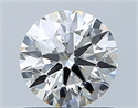 Natural Diamond 0.70 Carats, Round with Excellent Cut, H Color, SI1 Clarity and Certified by GIA