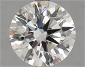 Lab Grown Diamond 2.70 Carats, Round with Excellent Cut, F Color, VVS2 Clarity and Certified by GIA