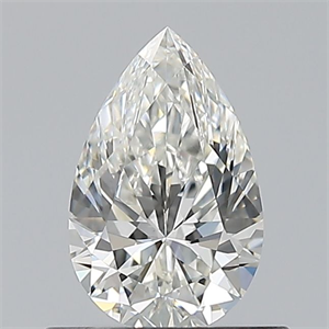 Picture of Natural Diamond 0.58 Carats, Pear with  Cut, H Color, VS1 Clarity and Certified by GIA