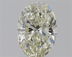 Picture of Natural Diamond 0.91 Carats, Oval with  Cut, K Color, VS2 Clarity and Certified by GIA