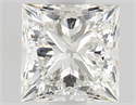 Natural Diamond 0.62 Carats, Princess with  Cut, H Color, IF Clarity and Certified by GIA