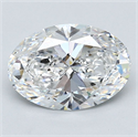 Diamante Natural 2.22 quilates, Ovalado , Color E, claridad SI1 y certificado GIA
