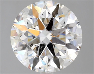 Picture of Natural Diamond 2.50 Carats, Round with Excellent Cut, I Color, I1 Clarity and Certified by GIA