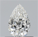 Natural Diamond 0.50 Carats, Pear with  Cut, G Color, VS1 Clarity and Certified by GIA
