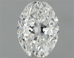 Foto Diamante Natural 0.40 quilates, Ovalado , Color F, claridad VS1 y certificado GIA de