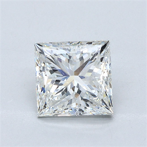 Picture of Natural Diamond 2.51 Carats, Princess with  Cut, H Color, SI1 Clarity and Certified by GIA