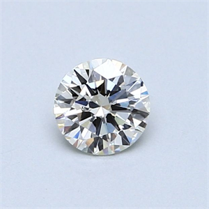 Picture of Natural Diamond 0.42 Carats, Round with Excellent Cut, J Color, VVS2 Clarity and Certified by GIA