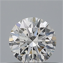 Natural Diamond 0.40 Carats, Round with Excellent Cut, D Color, VVS2 Clarity and Certified by IGI