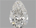 Natural Diamond 0.50 Carats, Pear with  Cut, H Color, VVS1 Clarity and Certified by GIA