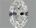 Natural Diamond 0.91 Carats, Oval with  Cut, F Color, SI1 Clarity and Certified by GIA