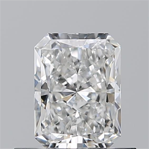 Picture of Natural Diamond 0.56 Carats, Radiant with  Cut, F Color, IF Clarity and Certified by GIA