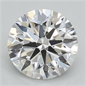 Lab Grown Diamond 1.07 Carats, Round with Ideal Cut, D Color, VVS1 Clarity and Certified by IGI