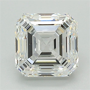 Picture of Natural Diamond 1.70 Carats, Asscher with  Cut, G Color, SI1 Clarity and Certified by GIA