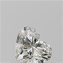 Natural Diamond 0.52 Carats, Heart with  Cut, K Color, VVS2 Clarity and Certified by GIA