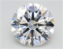 Del inventario de diamantes de laboratorio, 2.50 quilates, Redondo , Color G, claridad VS2 y certificado IGI