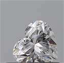 Natural Diamond 0.42 Carats, Heart with  Cut, D Color, VVS1 Clarity and Certified by GIA