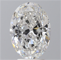 Natural Diamond 4.01 Carats, Oval with  Cut, F Color, SI1 Clarity and Certified by GIA