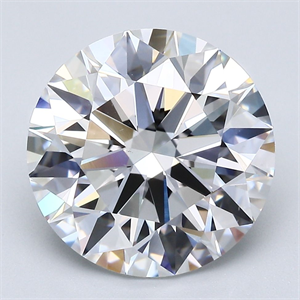 Picture of Natural Diamond 5.53 Carats, Round with Excellent Cut, D Color, VS1 Clarity and Certified by GIA