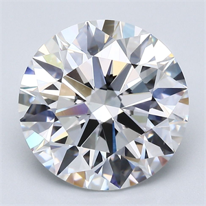 Picture of Natural Diamond 5.53 Carats, Round with Excellent Cut, D Color, VS1 Clarity and Certified by GIA