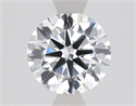 Lab Grown Diamond 1.08 Carats, Round with Ideal Cut, F Color, VS2 Clarity and Certified by IGI