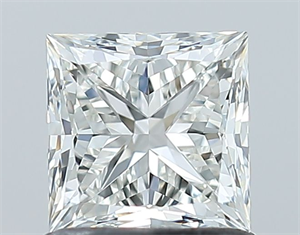 Picture of Natural Diamond 1.01 Carats, Princess with  Cut, H Color, VVS2 Clarity and Certified by GIA