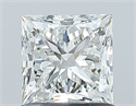 Natural Diamond 1.01 Carats, Princess with  Cut, H Color, VVS2 Clarity and Certified by GIA