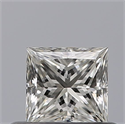 Diamante Natural 0.41 quilates, Princesa , Color H, claridad VVS1 y certificado GIA