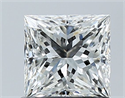 Natural Diamond 1.00 Carats, Princess with  Cut, G Color, VS1 Clarity and Certified by GIA