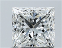 Natural Diamond 1.00 Carats, Princess with  Cut, G Color, VS1 Clarity and Certified by GIA