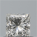 Diamante Natural 0.42 quilates, Princesa , Color G, claridad VVS2 y certificado IGI