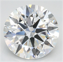 Lab Grown Diamond 4.15 Carats, Round with Excellent Cut, D Color, VVS1 Clarity and Certified by GIA