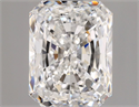 Natural Diamond 2.52 Carats, Radiant with  Cut, E Color, SI1 Clarity and Certified by GIA