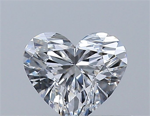 Picture of Natural Diamond 0.33 Carats, Heart with  Cut, D Color, VS1 Clarity and Certified by GIA