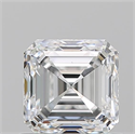 Natural Diamond 0.91 Carats, Asscher with  Cut, E Color, VS2 Clarity and Certified by GIA