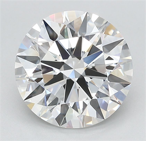Picture of Lab Grown Diamond 3.42 Carats, Round with Ideal Cut, D Color, VVS1 Clarity and Certified by IGI