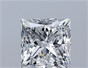 Diamante Natural 0.70 quilates, Princesa , Color E, claridad VS2 y certificado GIA