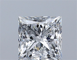 Foto Diamante Natural 0.70 quilates, Princesa , Color E, claridad VS2 y certificado GIA de