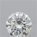 Natural Diamond 0.40 Carats, Round with Excellent Cut, H Color, VVS2 Clarity and Certified by GIA