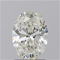 Natural Diamond 1.50 Carats, Oval with  Cut, J Color, SI2 Clarity and Certified by GIA