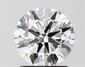 Picture of Lab Grown Diamond 1.50 Carats, Round with Ideal Cut, D Color, VVS2 Clarity and Certified by IGI