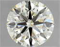 Natural Diamond 1.30 Carats, Round with Excellent Cut, K Color, VVS2 Clarity and Certified by IGI
