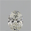 Natural Diamond 0.50 Carats, Oval with  Cut, H Color, VVS1 Clarity and Certified by GIA